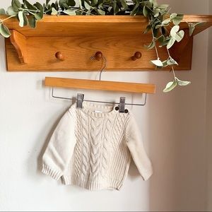 GYMBOREE cream cable knit sweater